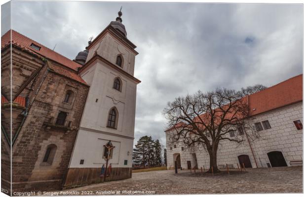 St. Procopius basilica and monastery in town Trebic. UNESCO site, Czechia. Canvas Print by Sergey Fedoskin
