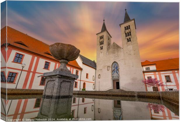 Premonstratensian Monastery from 12th century. Canvas Print by Sergey Fedoskin