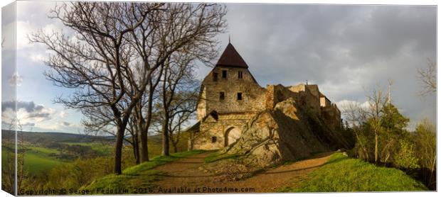 Old Castle Tochnik. Czechia. Canvas Print by Sergey Fedoskin