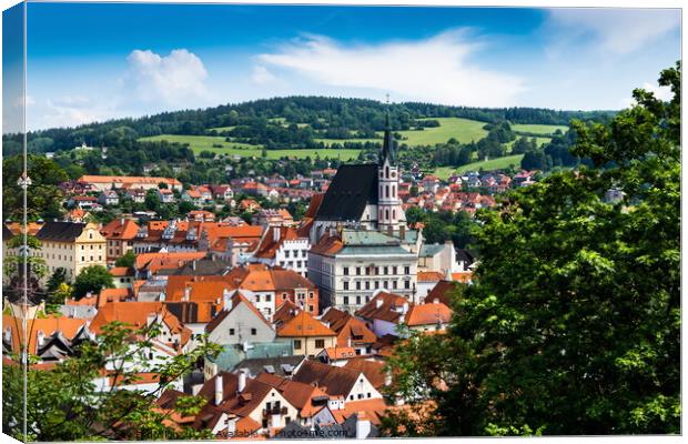 Český Krumlov. Canvas Print by Sergey Fedoskin