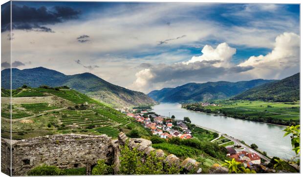 Wachau valley, Spitz, Lower Austria. Canvas Print by Sergey Fedoskin