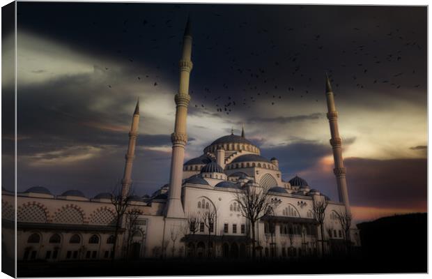 Camlıca Mosque in Istanbul. Turkey. Canvas Print by Sergey Fedoskin