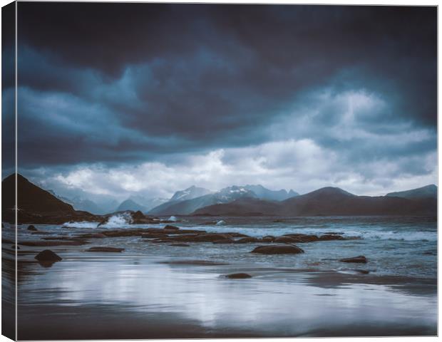 Vikten Beach Canvas Print by Hamperium Photography