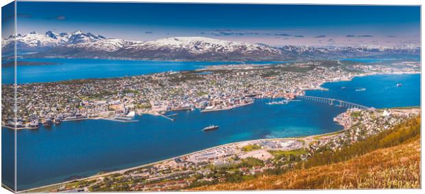 Tromsø in Norway Canvas Print by Hamperium Photography