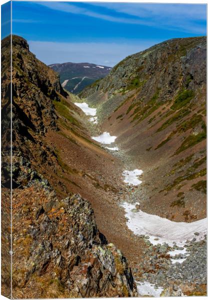 Hiking in Jämtland Sweden Canvas Print by Hamperium Photography