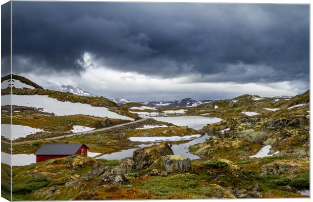 National park Jotunheimen in Sweden Canvas Print by Hamperium Photography