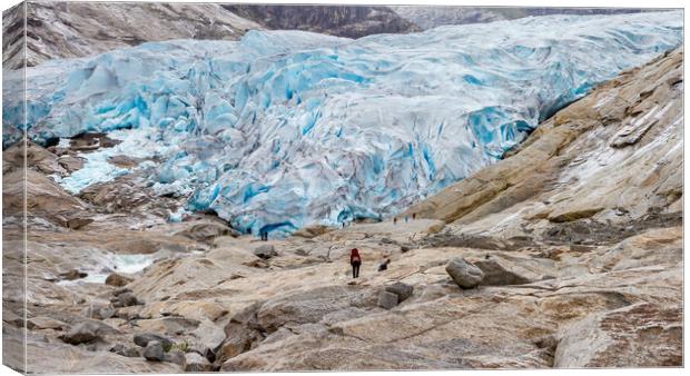 glacier in Norway Canvas Print by Hamperium Photography