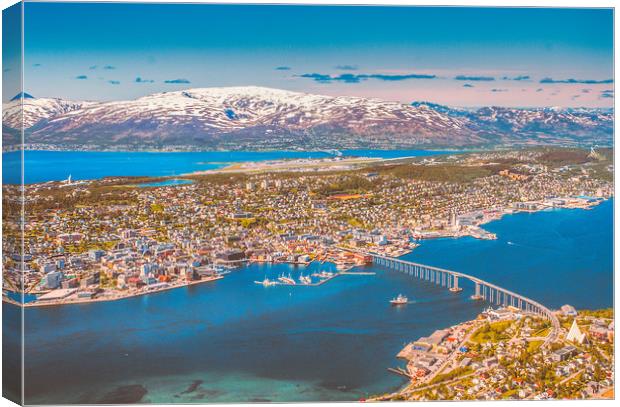 Tromsø the Paris from the north Canvas Print by Hamperium Photography