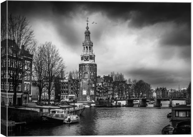 The city of Amsterdam Canvas Print by Hamperium Photography