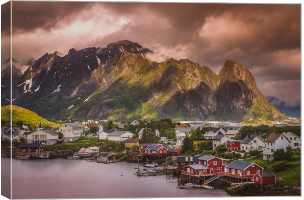 Lofoten islands Norway Canvas Print by Hamperium Photography