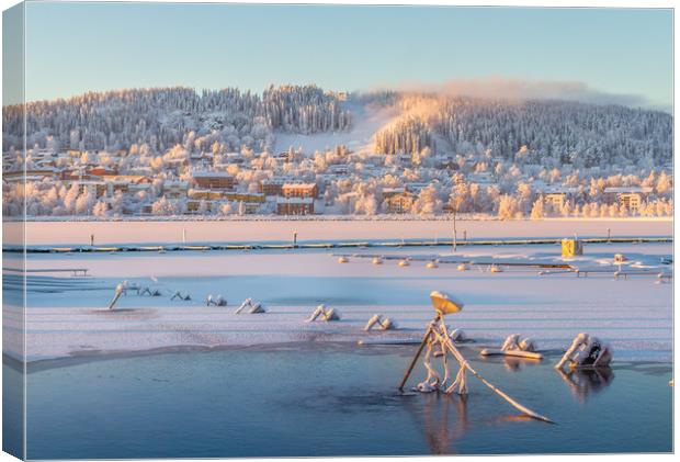 Östersund in Sweden Canvas Print by Hamperium Photography