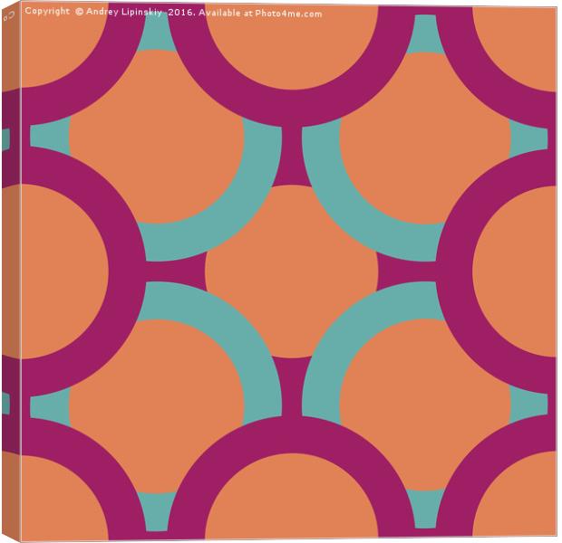 pattern of colored circles Canvas Print by Andrey Lipinskiy