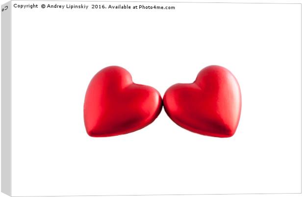 Red heart. Love Canvas Print by Andrey Lipinskiy