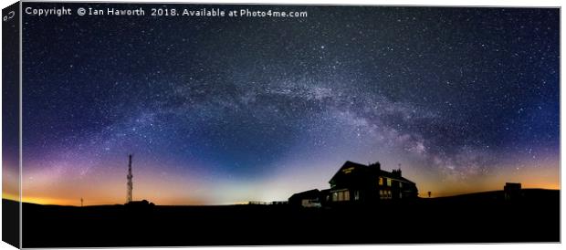 The Cat and Fiddle Milky Way Canvas Print by Ian Haworth