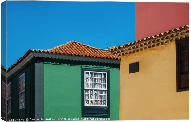 Colorful houses with windows Canvas Print by Andrei Bortnikau