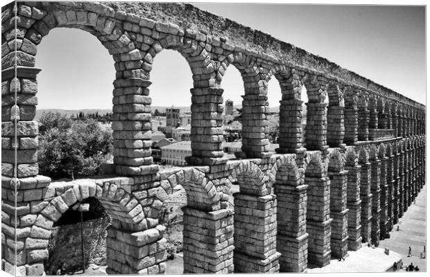 Roman Aqueduct in Spain Canvas Print by Igor Krylov