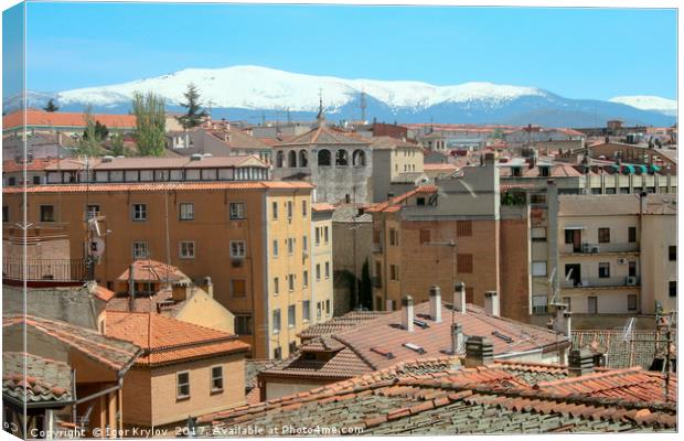 View of Segovia Canvas Print by Igor Krylov
