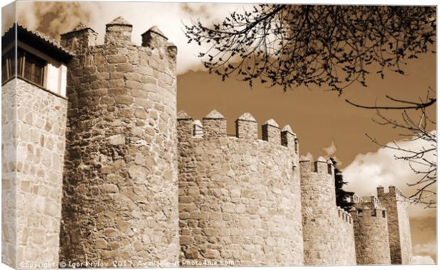 Towers of castle Avila Canvas Print by Igor Krylov