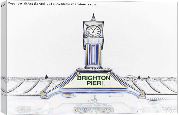 Brighton Pier Canvas Print by Angela Aird