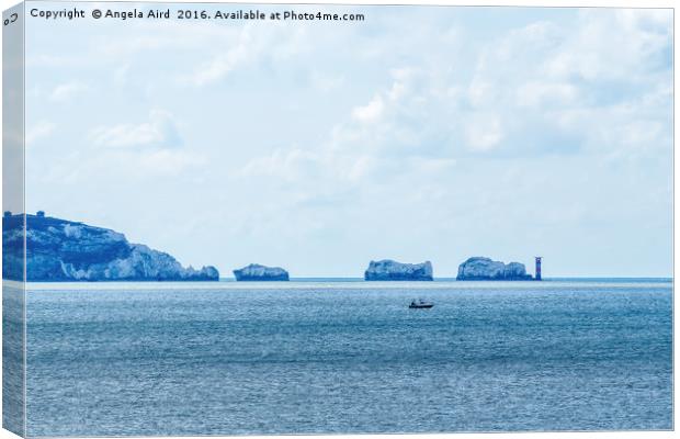 The Needles Canvas Print by Angela Aird