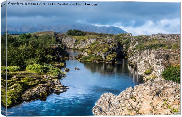 Thingvellir Canvas Print by Angela Aird