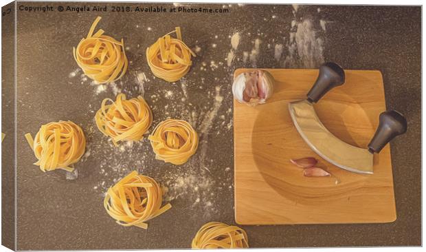 Pasta. Canvas Print by Angela Aird