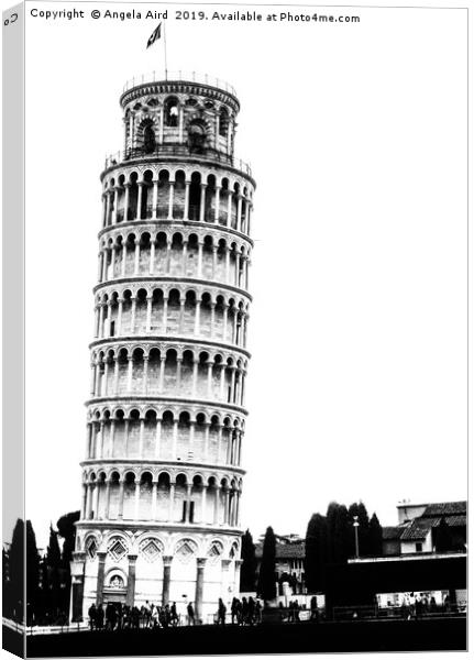 The Leaning Tower. Canvas Print by Angela Aird