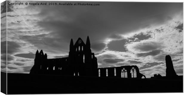 Whitby Abbey. Canvas Print by Angela Aird