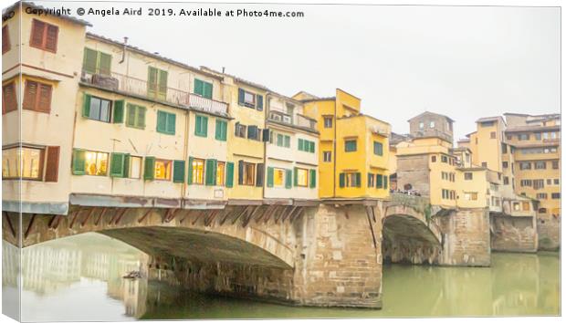 Ponte Vecchio. Canvas Print by Angela Aird