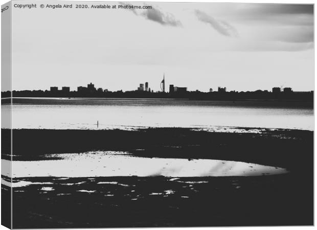 Portsmouth Skyline.  Canvas Print by Angela Aird