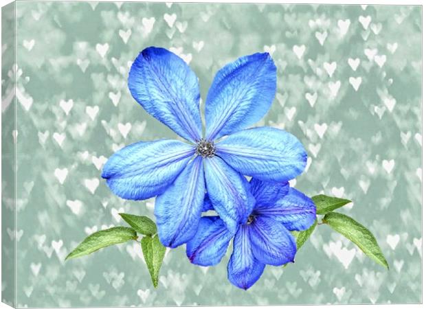 "Hearts And Flowers" Canvas Print by Henry Horton