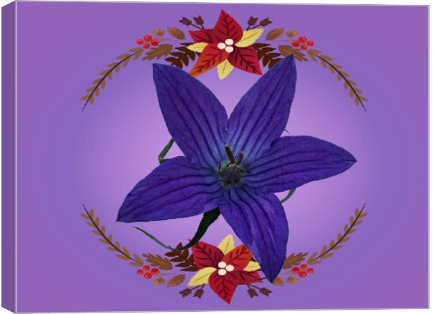 Clematis Canvas Print by Henry Horton