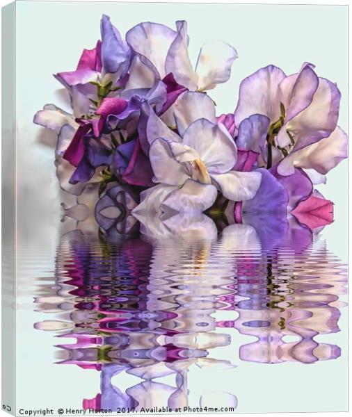 Floral reflections Canvas Print by Henry Horton