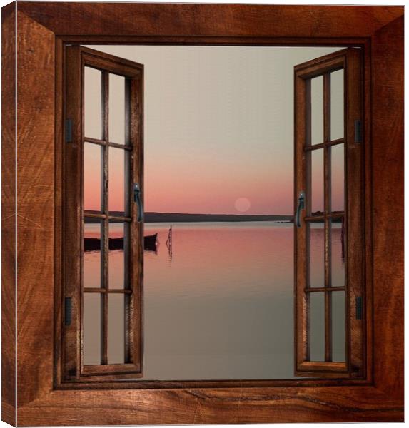 From the window Canvas Print by Henry Horton