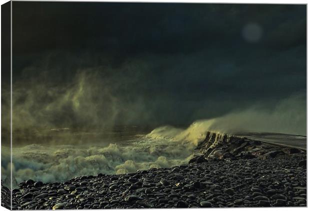 Stormy sea Canvas Print by Henry Horton
