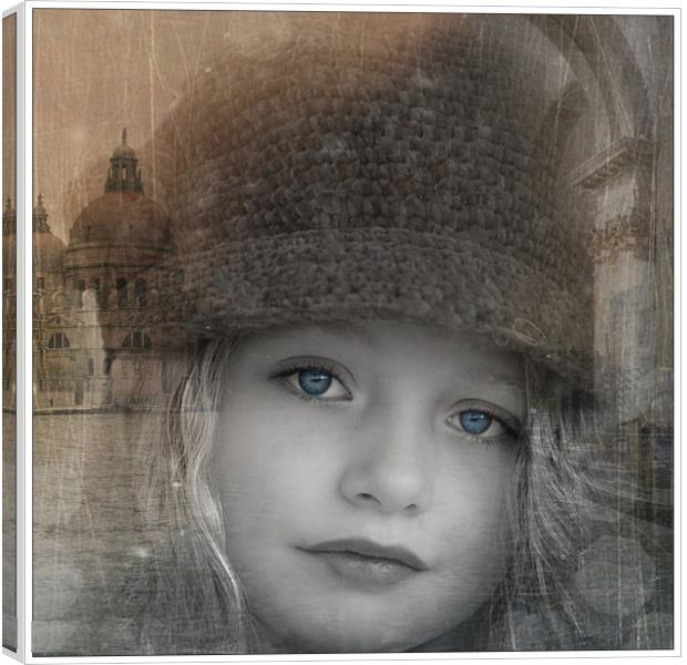 A girl in Moscow Canvas Print by Henry Horton
