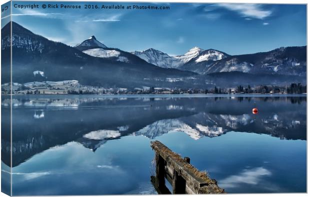 Cool Waters Of The Wolfgangsee Canvas Print by Rick Penrose