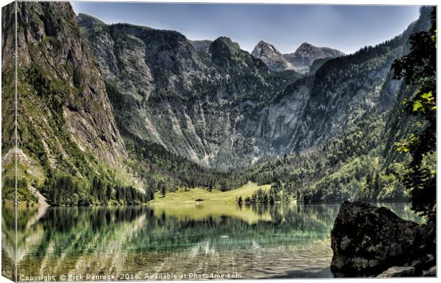 Obersee Rock Canvas Print by Rick Penrose