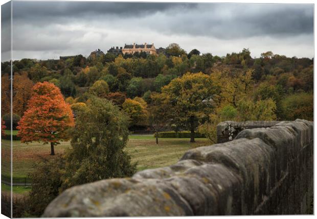 Stirling Castle from the Old Bridge Canvas Print by Samuel Kerr