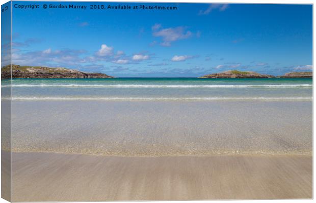 Carnish beach on the Isle of Lewis, Scotland Canvas Print by Gordon Murray