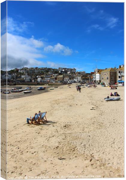 St Ives, Cornwall, England Canvas Print by Tim Woolcock