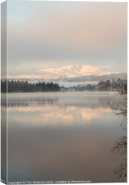 White Cross Bay, Lake Windermere, Cumbria, England Canvas Print by Tim Woolcock