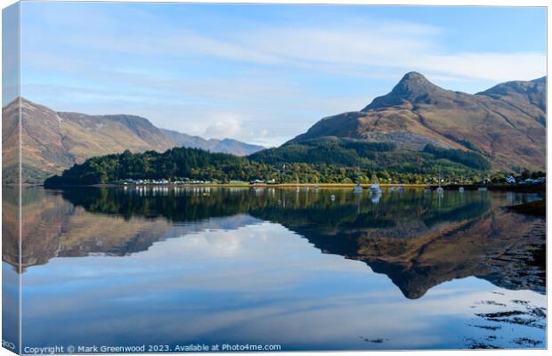 The Glencoe Finger Canvas Print by Mark Greenwood