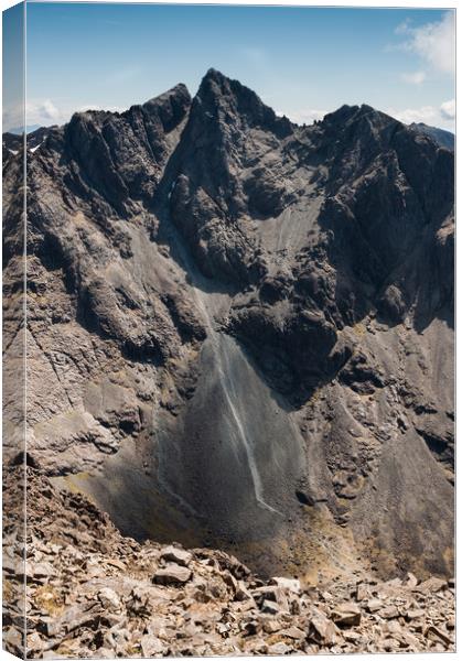 The Great Stone Chute, The Cuillin, Skye Canvas Print by Mark Greenwood