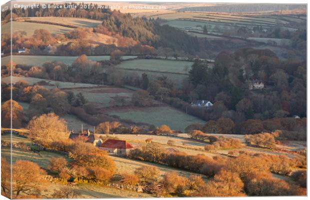 View of Rural Dartmoor Canvas Print by Bruce Little