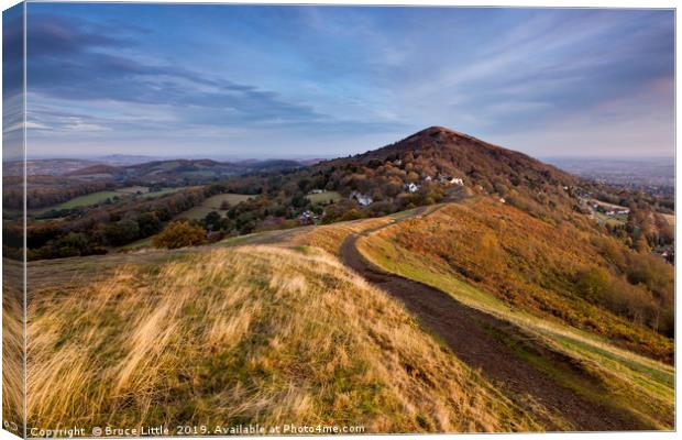 Sweeping View of the Malvern Hills Canvas Print by Bruce Little