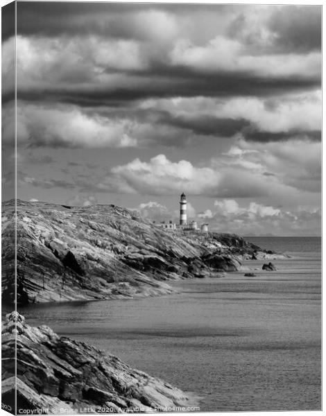 Eilean Glas Lighthouse Canvas Print by Bruce Little