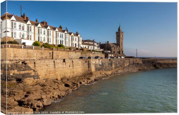 Porthleven View Canvas Print by Bruce Little