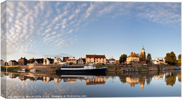 Upton Riverside Panorama Canvas Print by Bruce Little