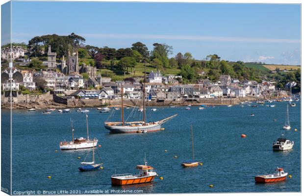 Fowey View Canvas Print by Bruce Little